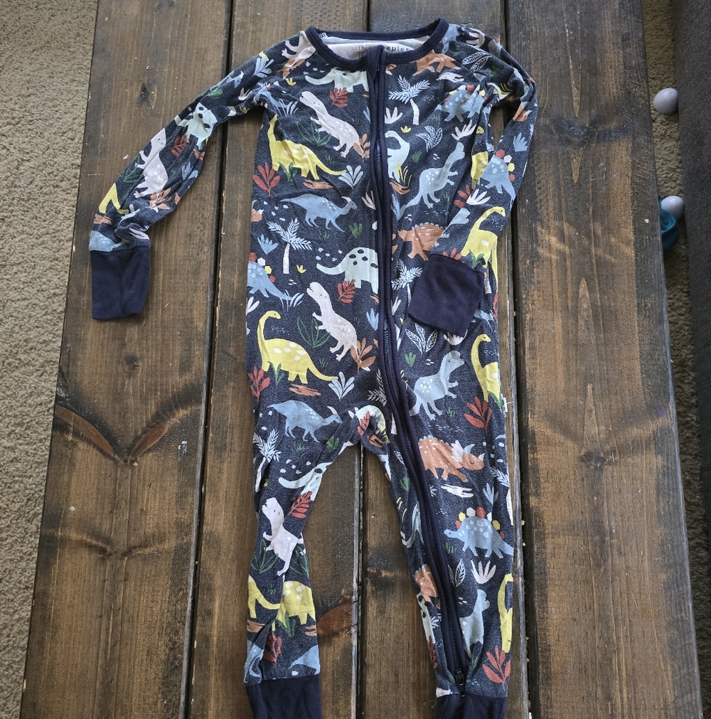 Dinosaur Print Kids One Piece Pajama